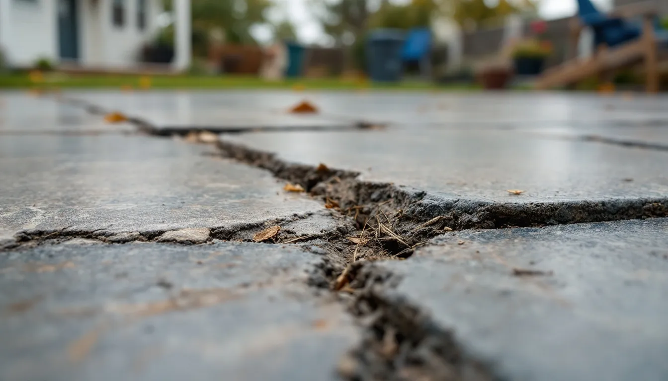 Stamped Concrete Joint Failure in Asheville