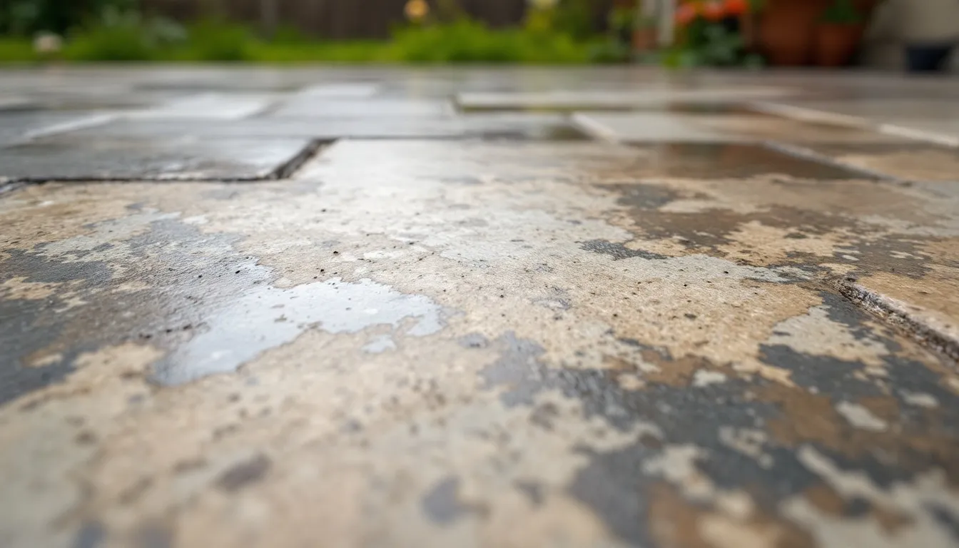 Stamped Concrete Sealer Peeling in Asheville