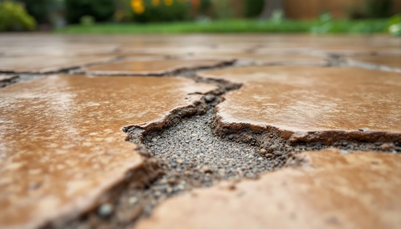 Stamped Concrete Surface Spalling in Asheville