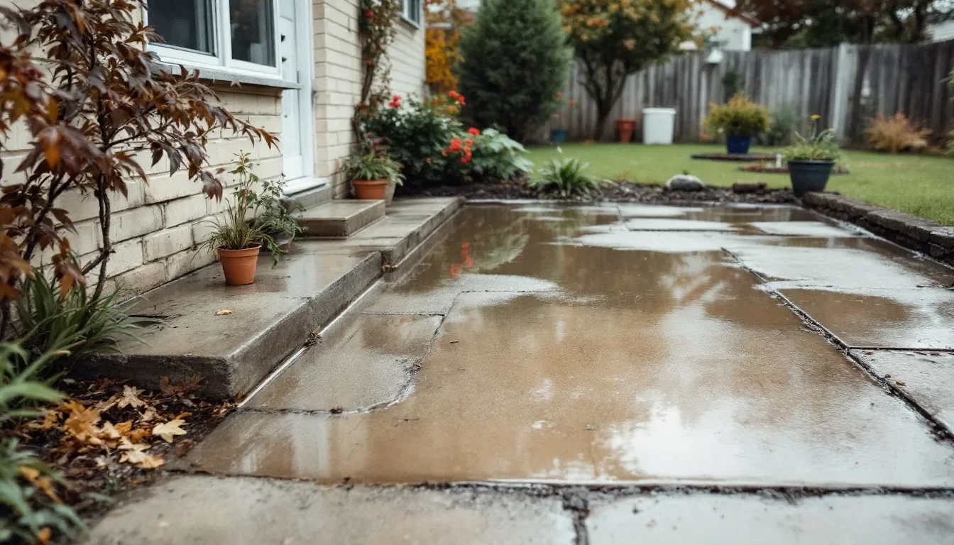 Stamped Concrete Border Installation in Asheville